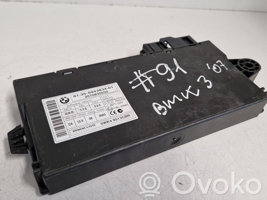 BMW 3 E90 E91 CAS vadības bloka modulis 
