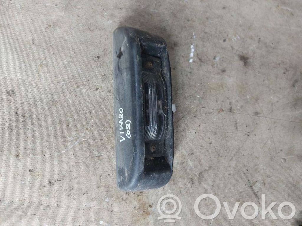 Opel Vivaro Éclairage de plaque d'immatriculation 