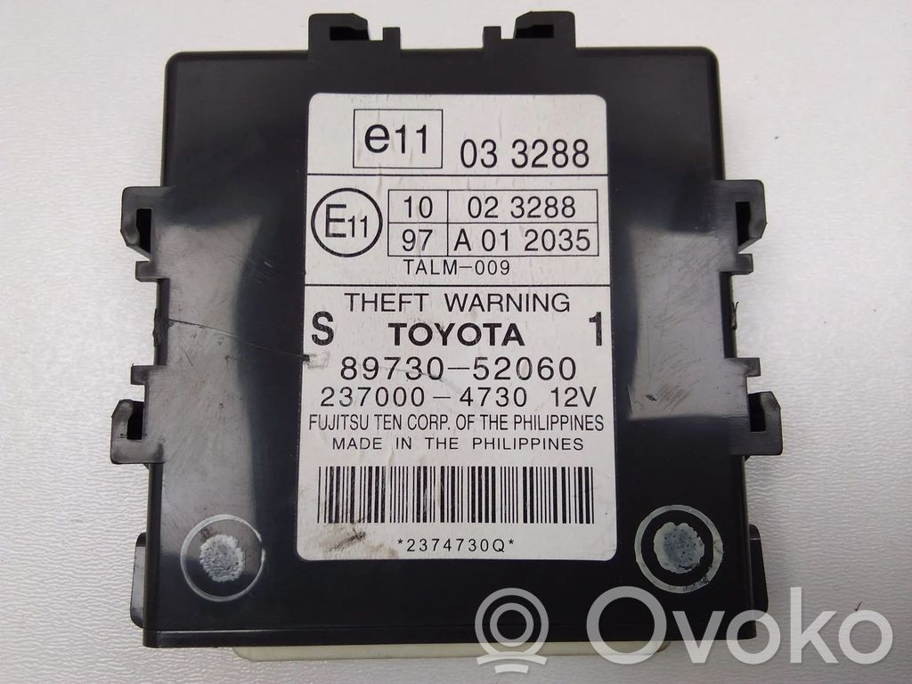 Toyota Urban Cruiser (XP110) Alarm control unit/module 