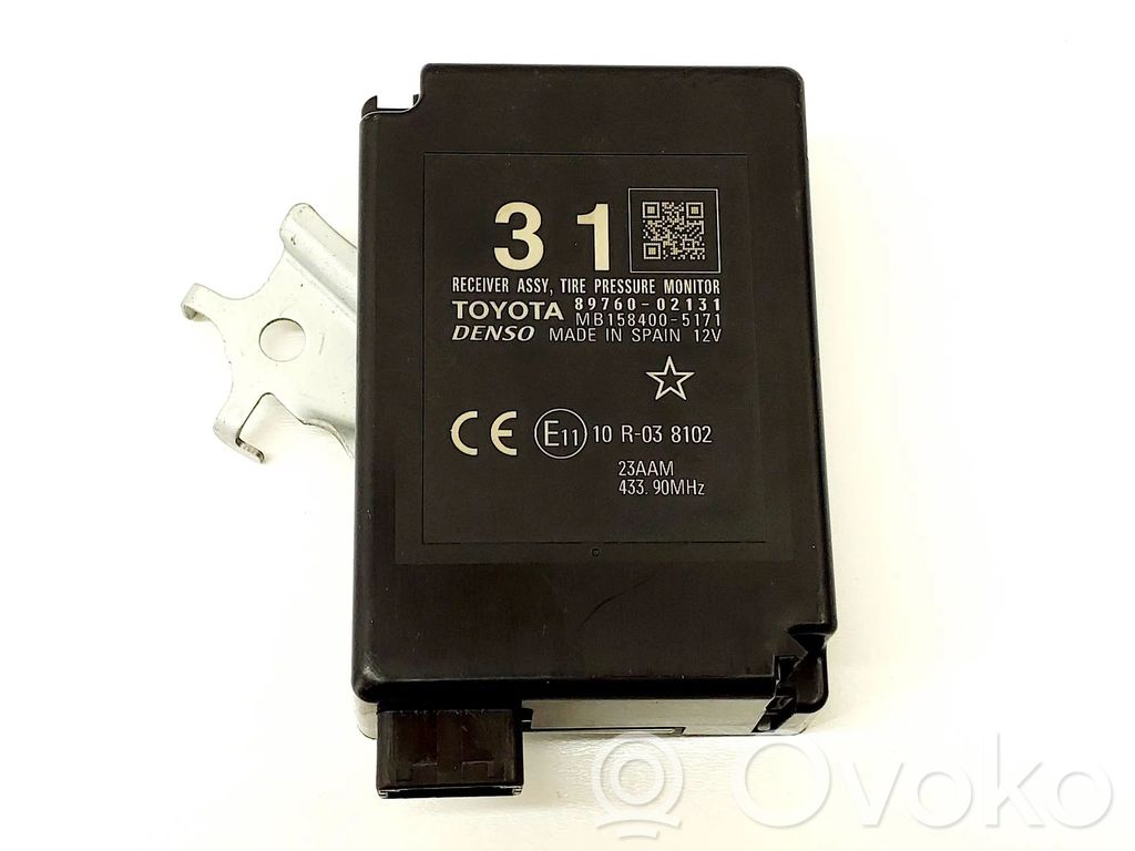 Toyota Auris E180 Module de pression des pneus 