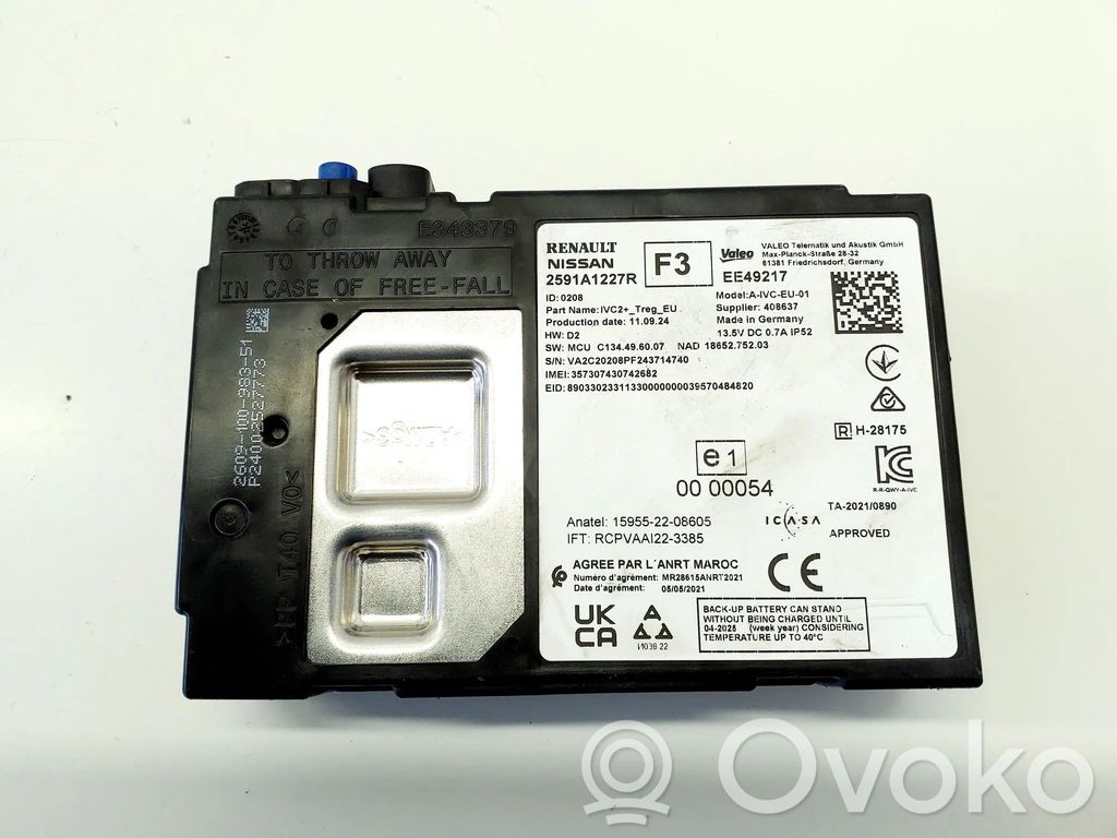 Renault Megane E-Tech Module unité de contrôle Bluetooth 