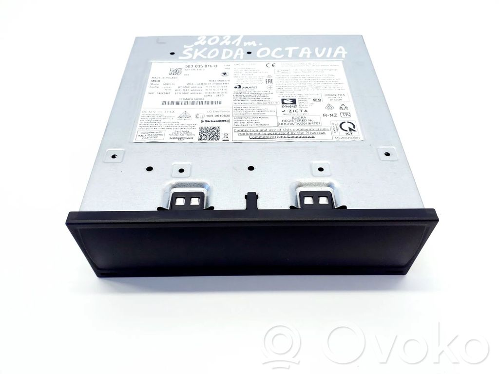 Skoda Octavia Mk4 GPS navigation control unit/module 