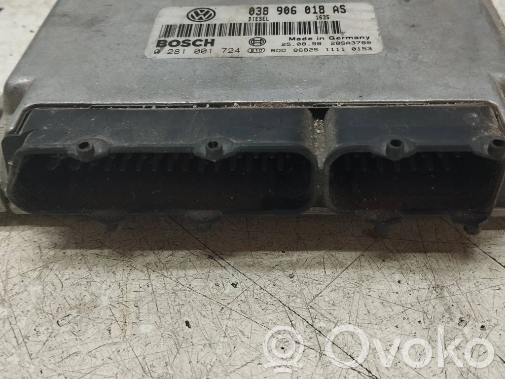 Engine control unit/module   038906018AS,28SA3780,0281001724