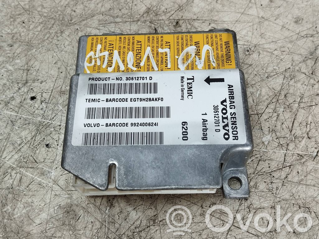 Volvo S40, V40 Airbag control unit/module 