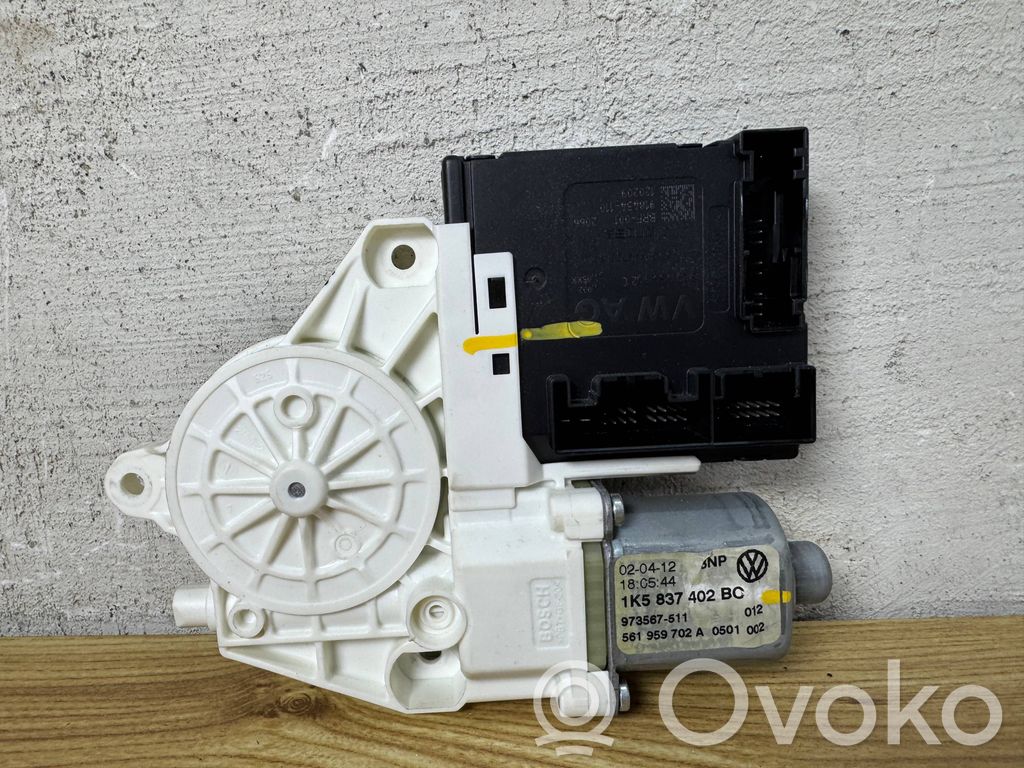 Volkswagen Golf VI Silnik regulatora szyby drzwi przednich 