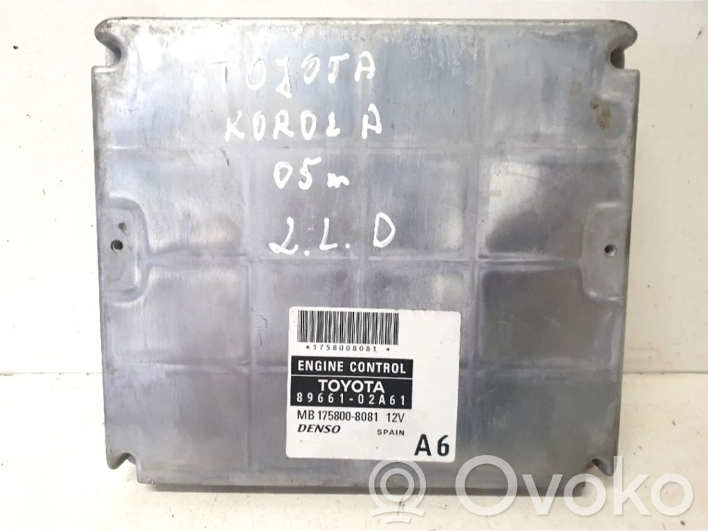 Toyota Corolla E120 E130 Engine control unit/module 