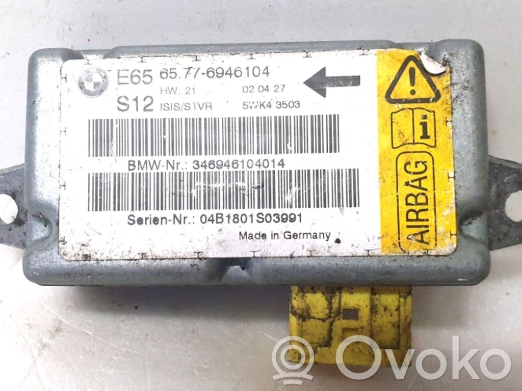 BMW 7 E65 E66 Airbag control unit/module 
