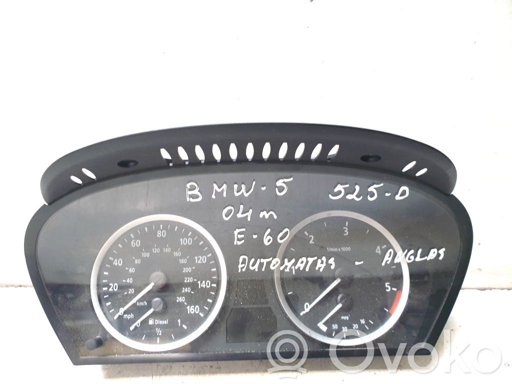 BMW 5 E60 E61 Speedometer (instrument cluster) 