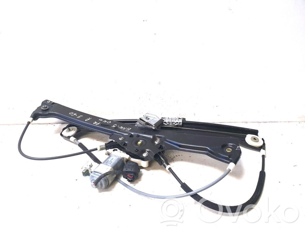 BMW 5 E60 E61 Front door window regulator with motor 