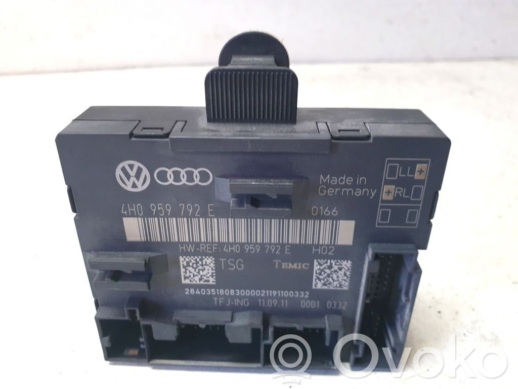 Audi A8 S8 D4 4H Door control unit/module 
