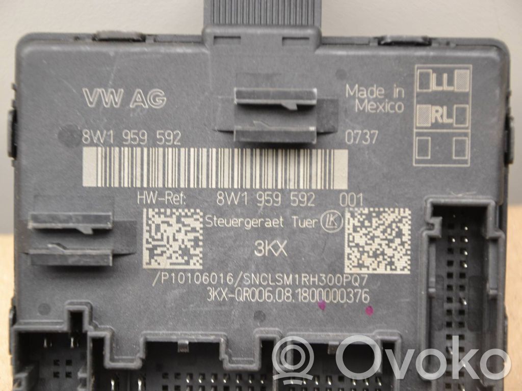 Audi Q5 SQ5 FY Oven ohjainlaite/moduuli 