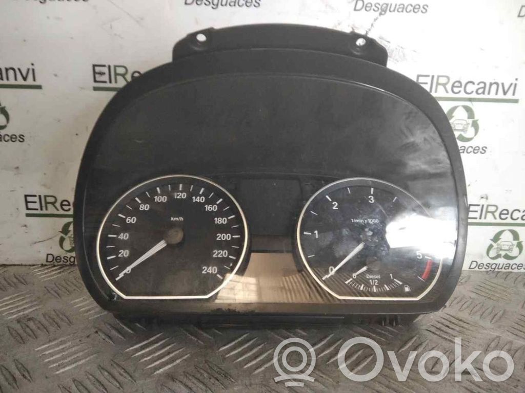 BMW 1 E81 E87 Spidometras (prietaisų skydelis) 