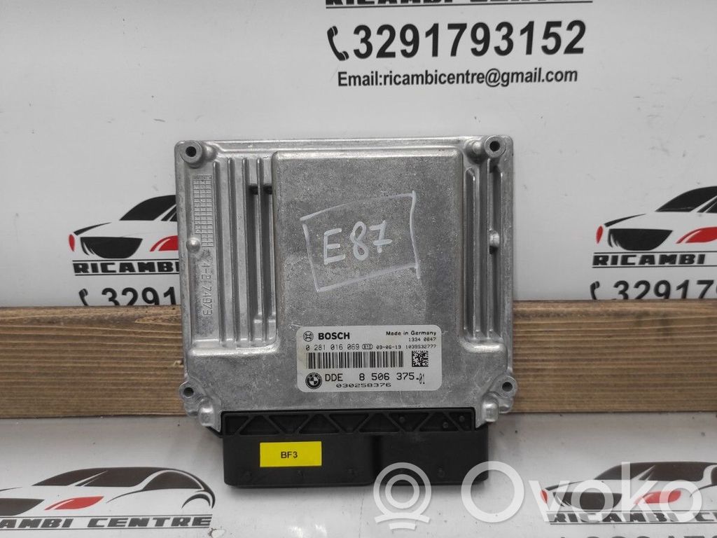 BMW 1 E81 E87 Unidad de control/módulo ECU del motor 