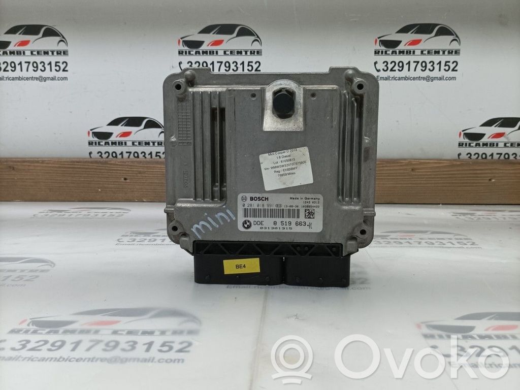 Engine control unit/module ECU   8519663,0281018991,12430312,8519663,851966301
