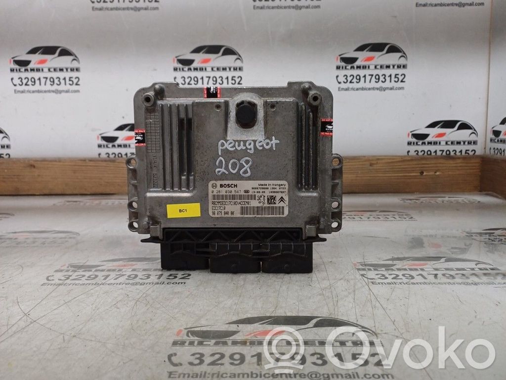Peugeot 208 I Engine control unit/module ECU 