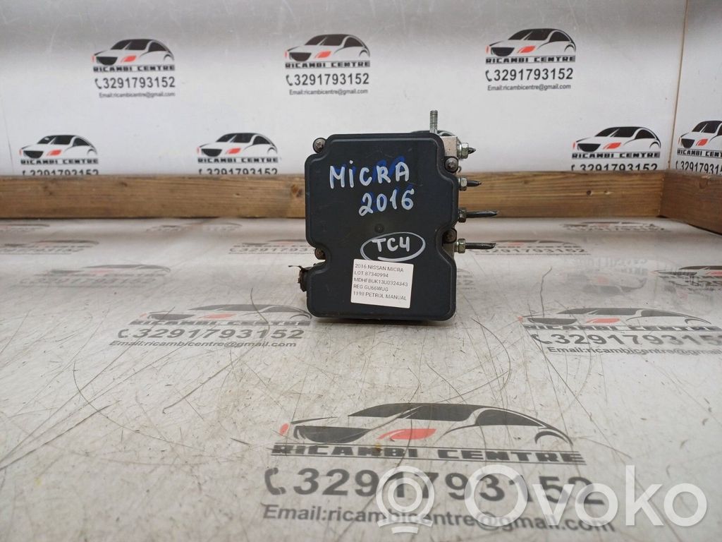 Nissan Micra Unidad de control/módulo del ABS 