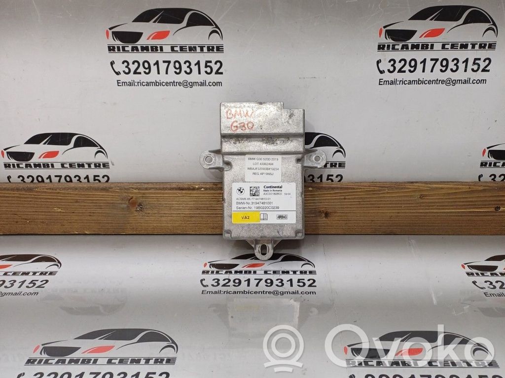 BMW 5 G30 G31 G38 Sterownik / Moduł Airbag 