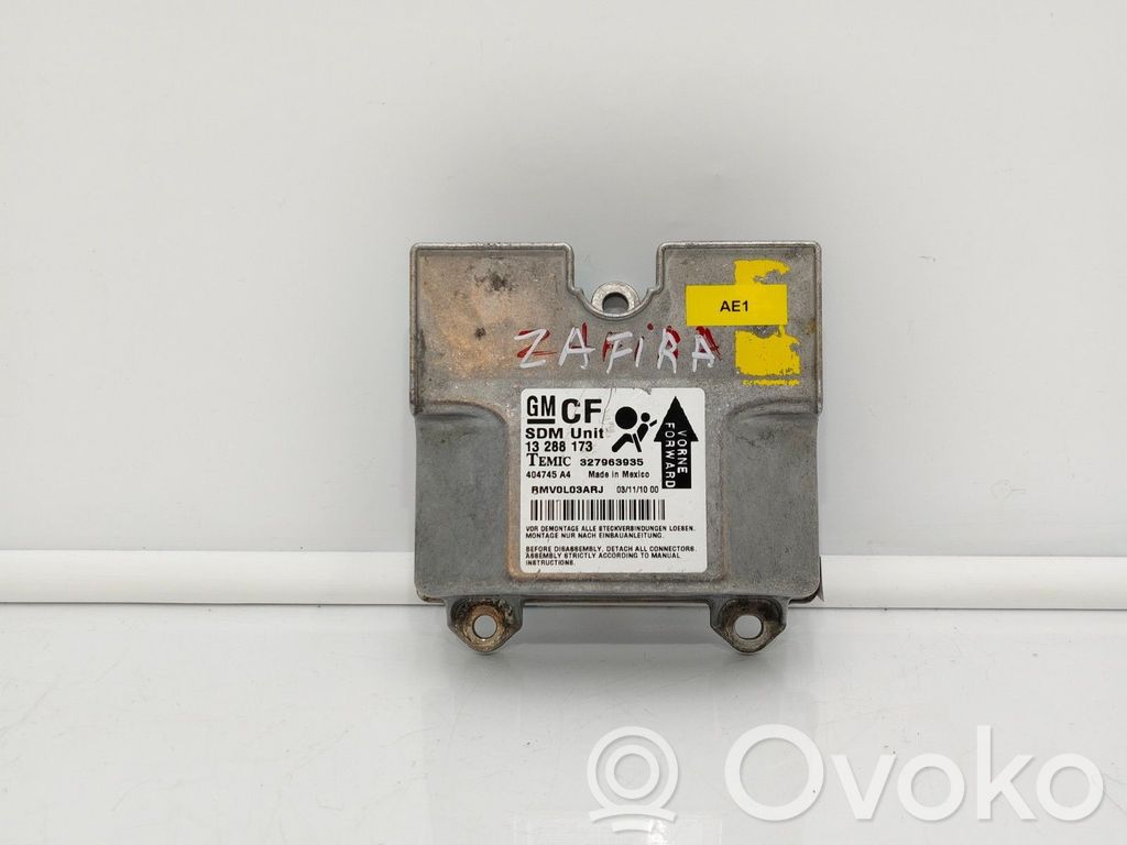 Opel Zafira B Centralina/modulo airbag 