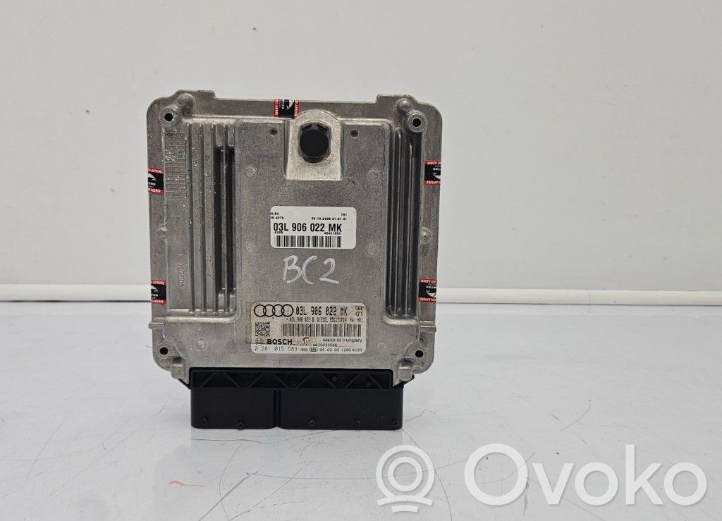 Engine control unit/module ECU   03L906022MK,0281015583,03L906022B,105KW,143CV