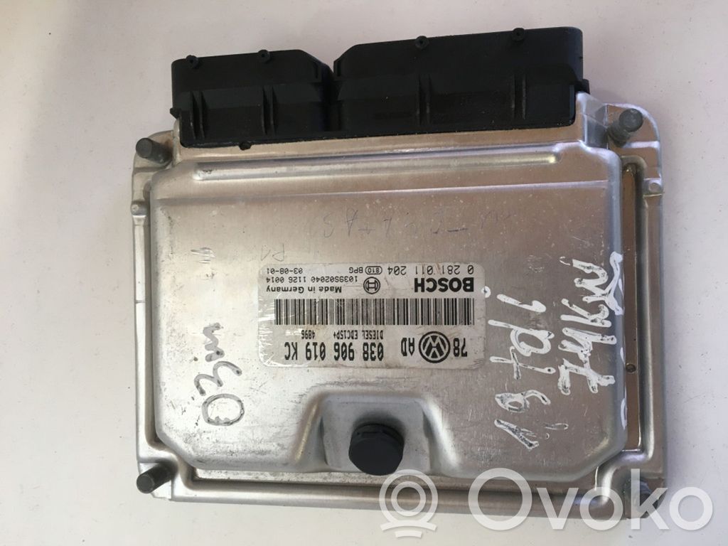 Engine control unit/module   0281011204,038906019KC