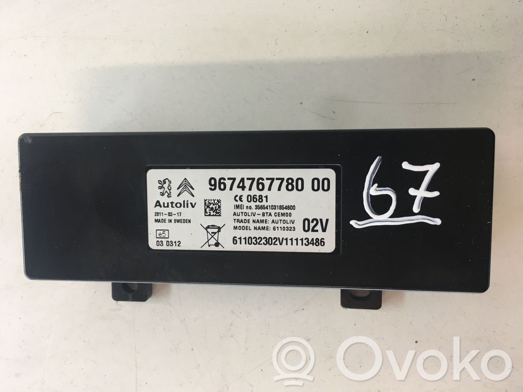 Peugeot 508 Bluetooth control unit module 