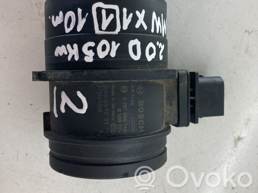 BMW X1 E84 Mass air flow meter 