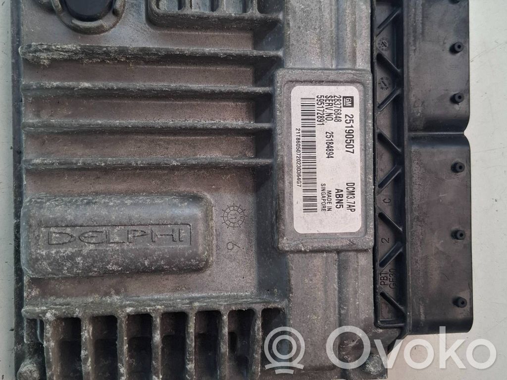 Engine control unit/module   25190507,28376848,25184894