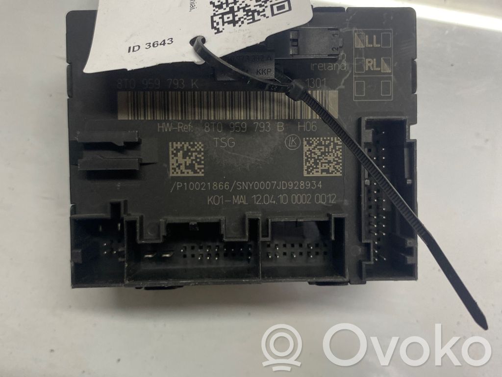Audi A5 Sportback 8TA Door control unit/module 