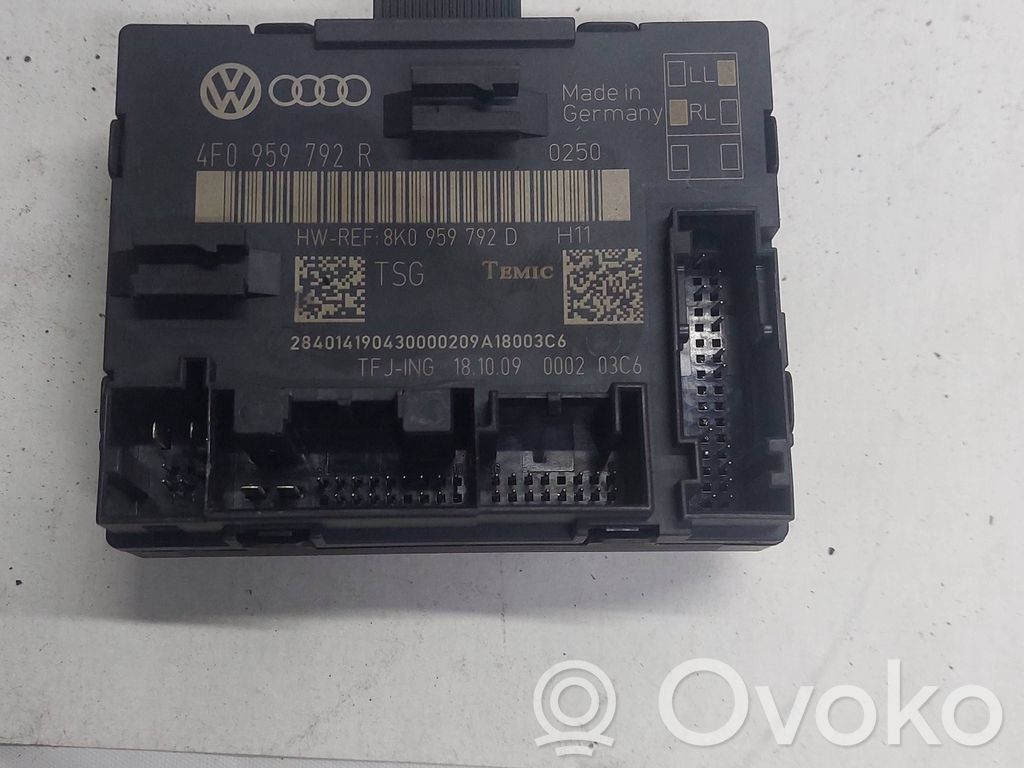 Audi A6 S6 C6 4F Door control unit/module 