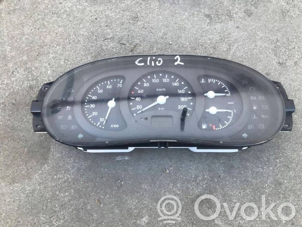 Renault Clio II Velocímetro (tablero de instrumentos) 