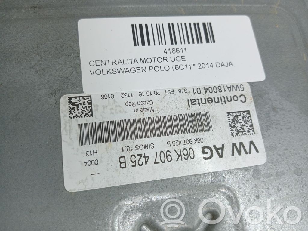 Volkswagen Polo V 6R Engine control unit/module ECU 