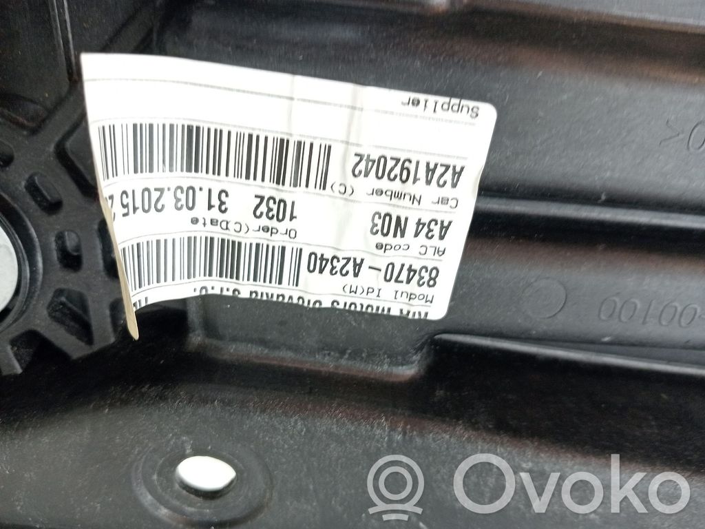 Front door electric window regulator   83470A2340