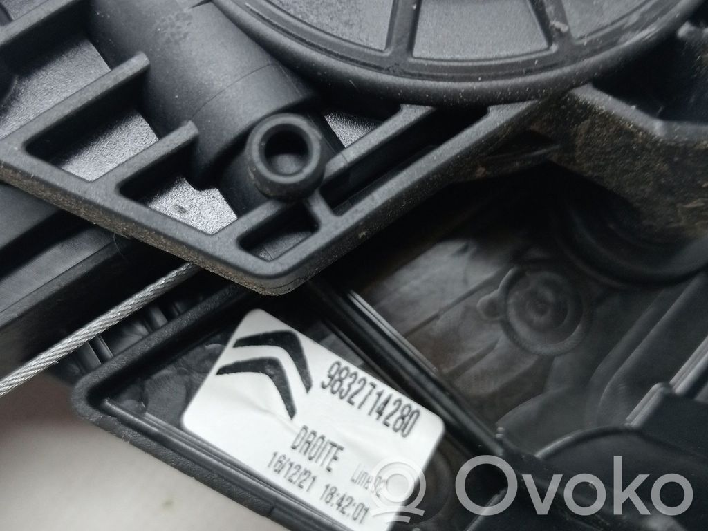Citroen C4 Grand Picasso Regulador de ventanilla eléctrico de puerta delantera 