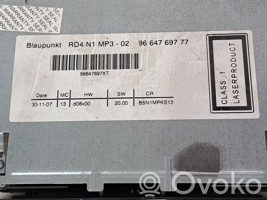 Citroen C4 Grand Picasso Panel / Radioodtwarzacz CD/DVD/GPS 