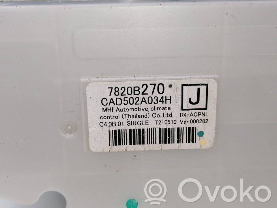 Climate control unit   7820B270,CAD502A034H