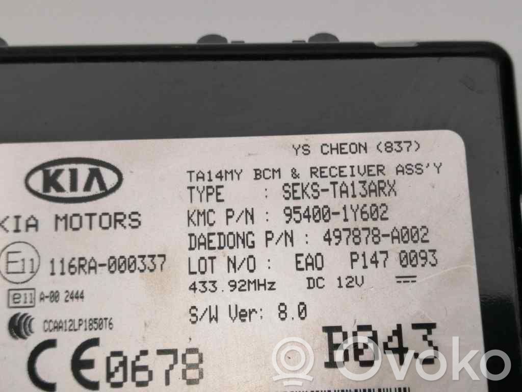 KIA Picanto Central body control module 