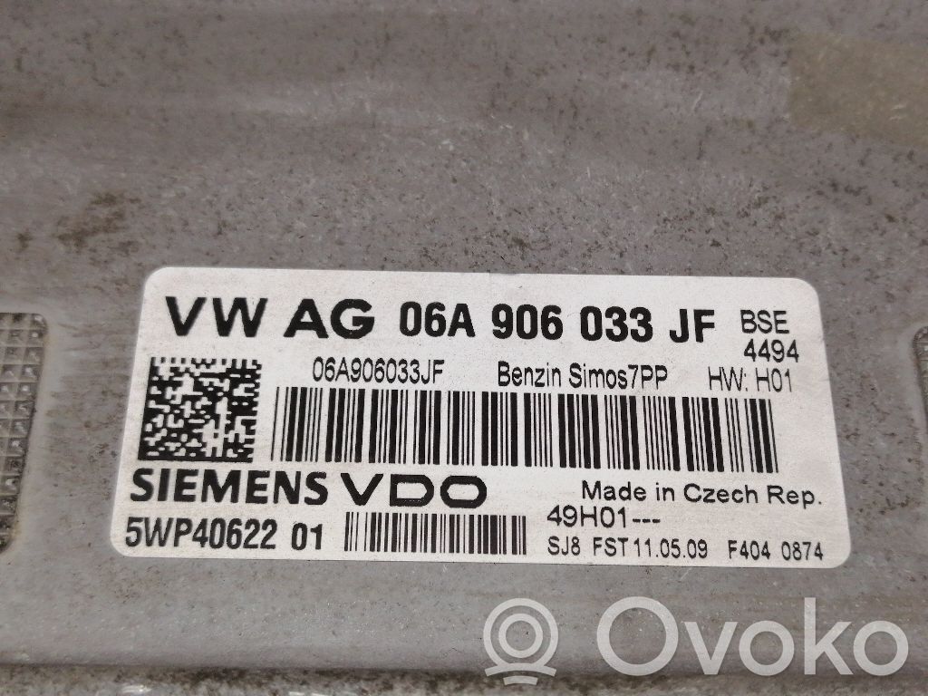 Unité de commande, module ECU de moteur   06A906033JF,5WP4062201