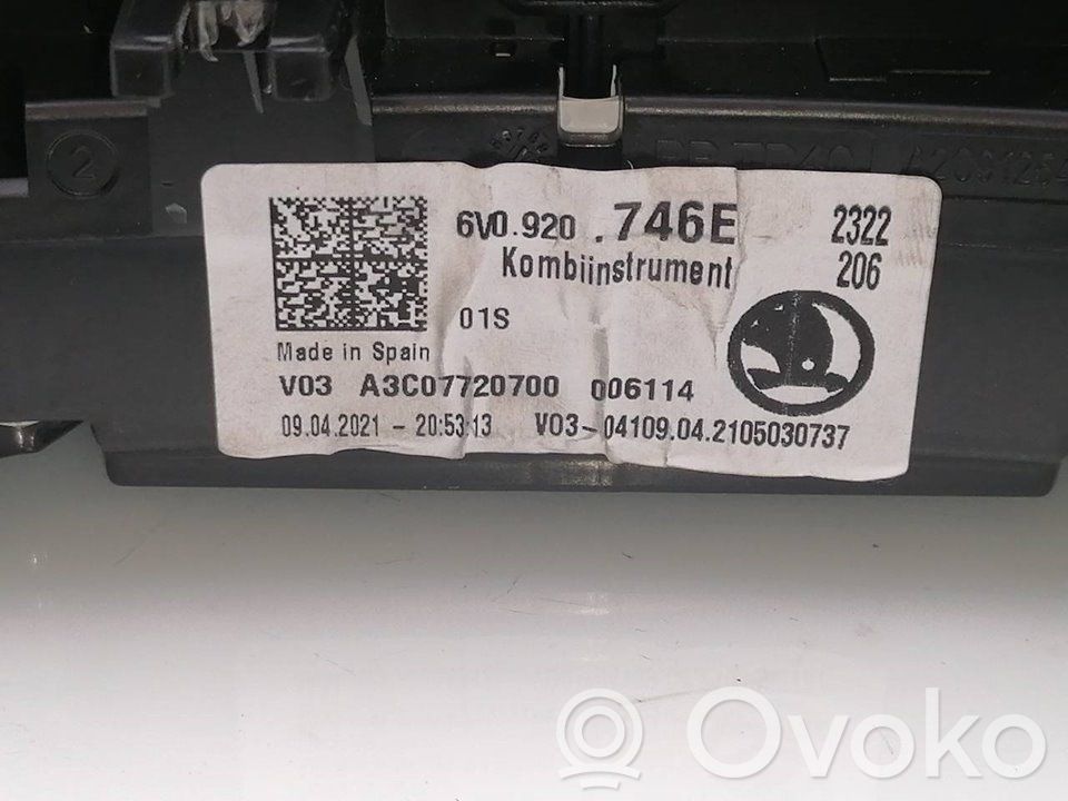 Skoda Fabia Mk1 (6Y) Vitezometru (grup de instrumente) 