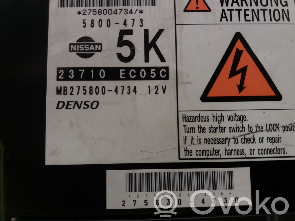 Nissan Pathfinder R51 Centralina/modulo motore ECU 