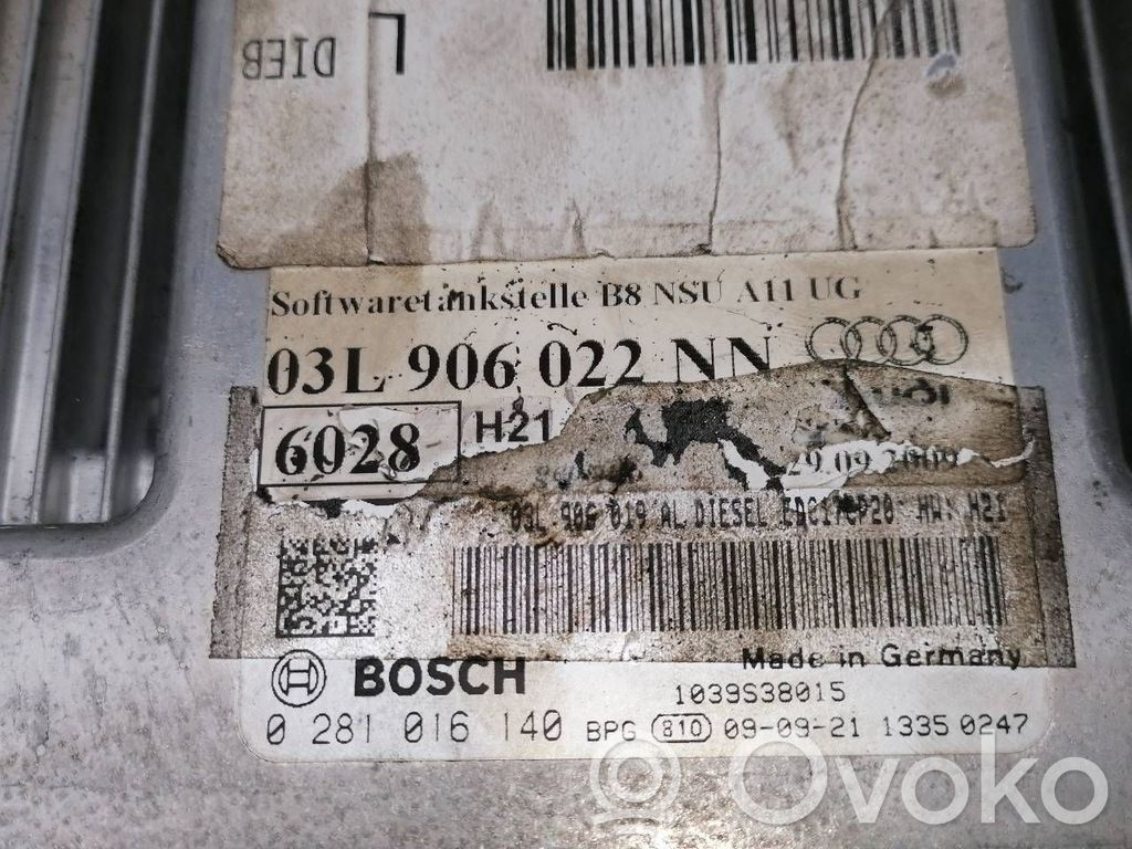 Unitate control motor/modul ECU   03L906022NN,0281016140
