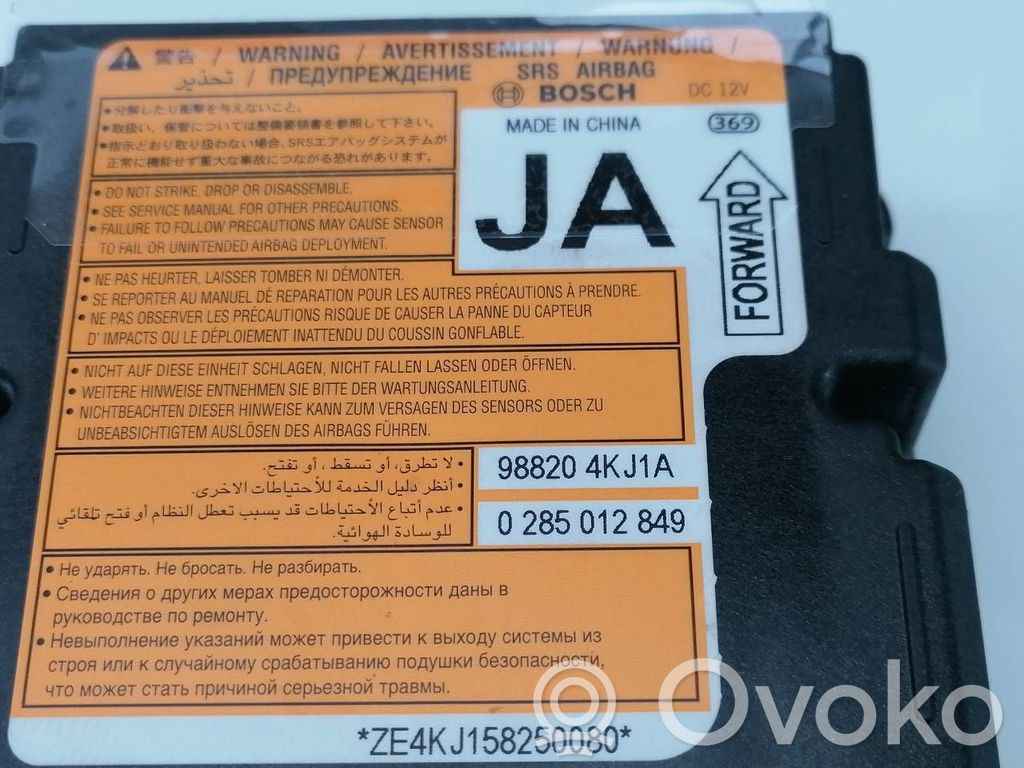 Nissan NP300 Sterownik / Moduł Airbag 