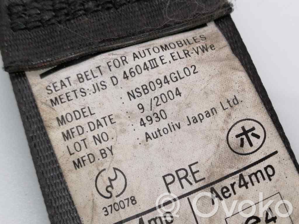 Honda FR-V Pas bezpieczeństwa fotela przedniego 