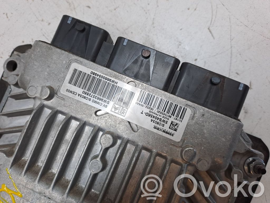 Engine control unit/module ECU   5WS40458DT,HW9660054980,SW9663572880