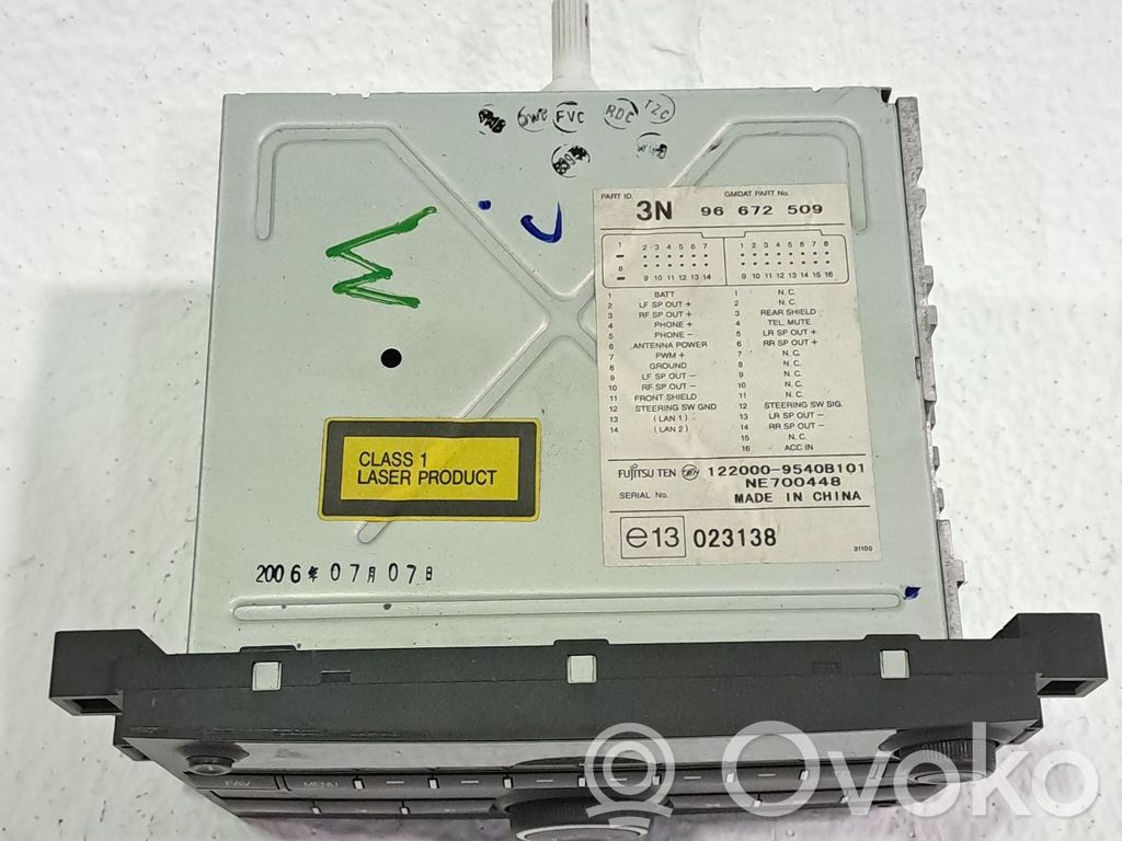 Chevrolet Captiva Unitate principală radio/CD/DVD/GPS 