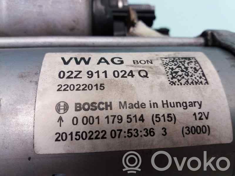 Motor de arranque   02Z911024Q,0001179514,22022015