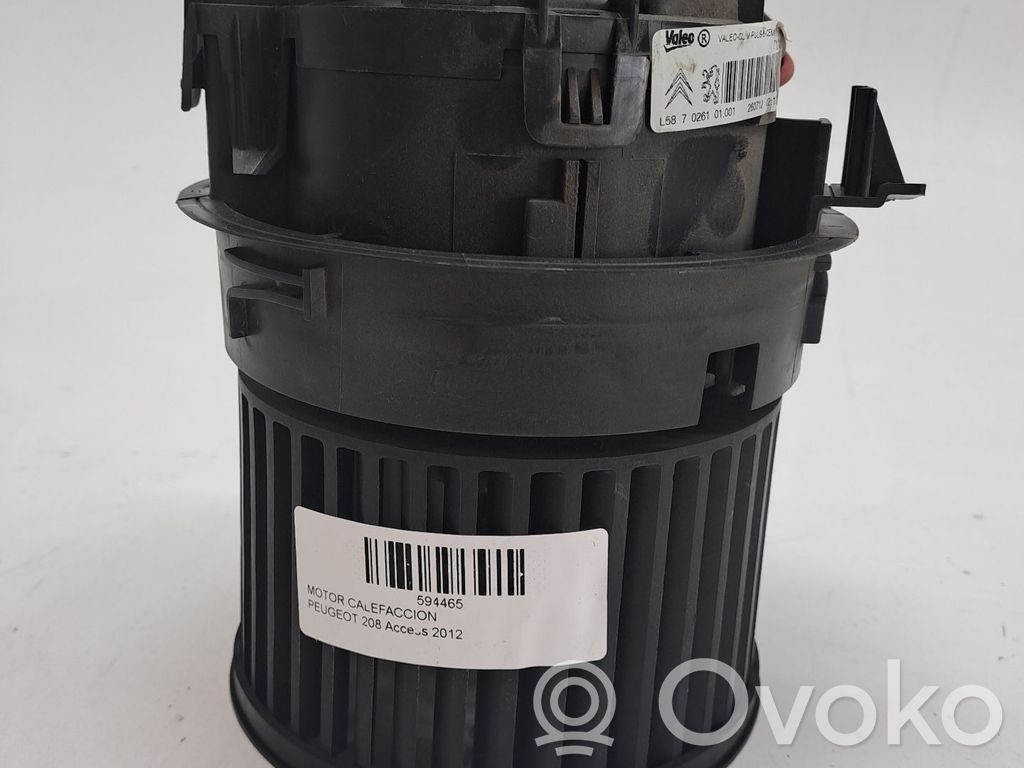 Peugeot 208 I Ventola riscaldamento/ventilatore abitacolo