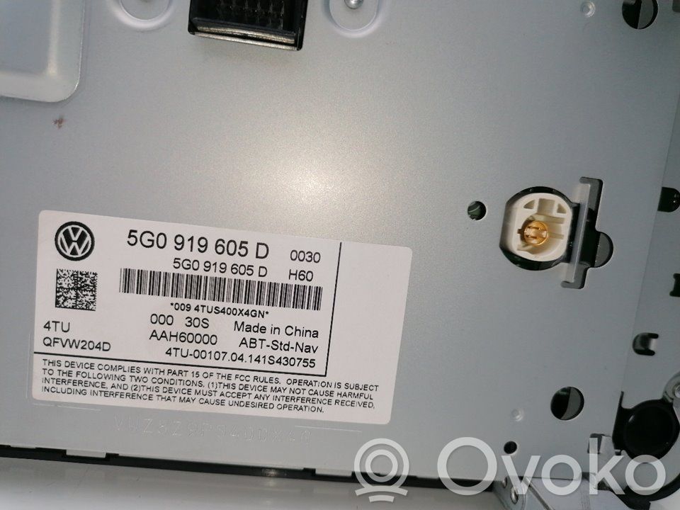 Panel / Radioodtwarzacz CD/DVD/GPS   5G0919605D