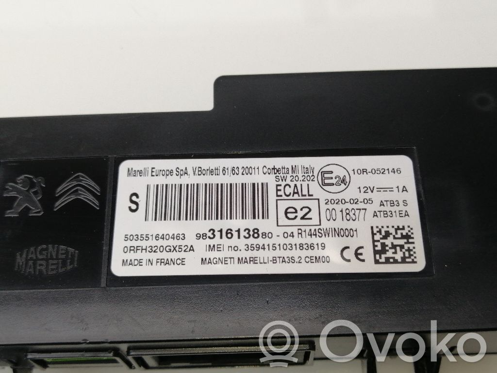 Citroen C4 SpaceTourer Virsbūves modulis 