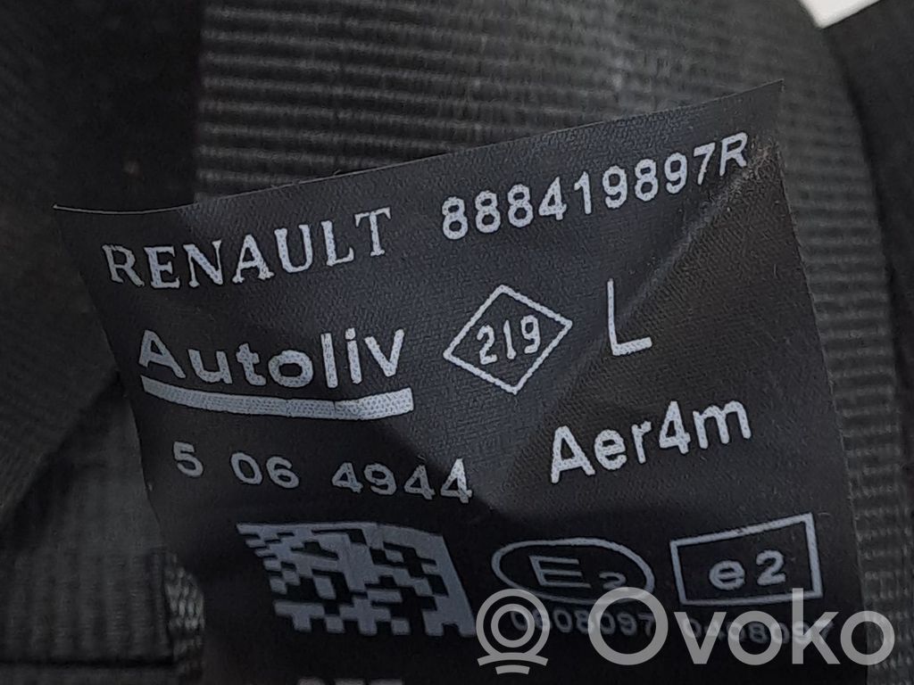Renault Megane III Cintura di sicurezza posteriore