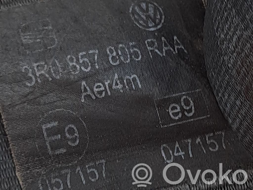 Takaistuimen turvavyö   3R0857805,3R0857805RAA